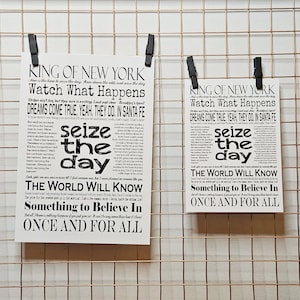 Citazioni e testi di Newsies Stampa A5/A6