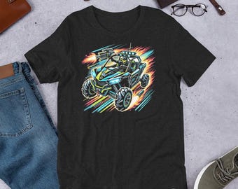 Camiseta UTV Can-Am Maverick: diseño futurista de aventuras todoterreno para entusiastas extremos