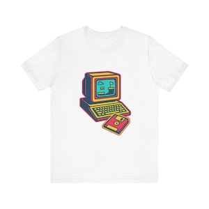 Cadeau pour gamer rétro et professionnel de l'informatique | T-shirt vintage pour geek, idéal pour un anniversaire ou Noël