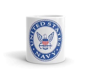 U.S. Navy Coffee Mug, Military Gift, 15oz