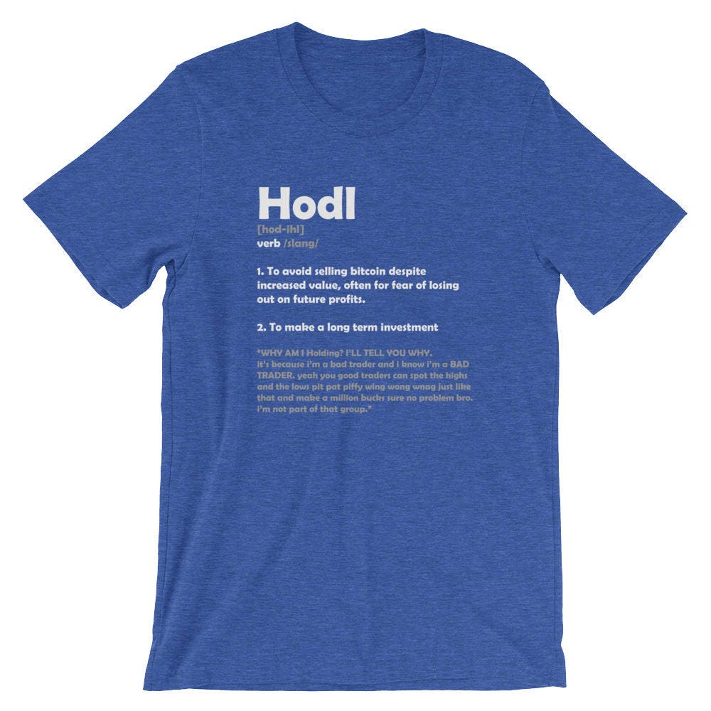 Bitcoin HODL Original Only for True Bitcoiners Short-sleeve T-shirt - Etsy