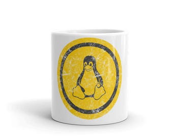 Taza de pingüino Linux, regalo geek original