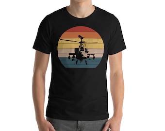 Vintage Military Combat Helicopter Gift for Aviation Enthusiasts