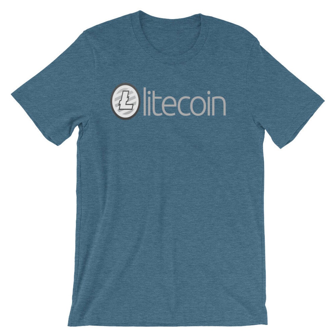 Litecoin Shirt Original Litecoin Logo Cryptoshirt LTC T-shirt Short ...