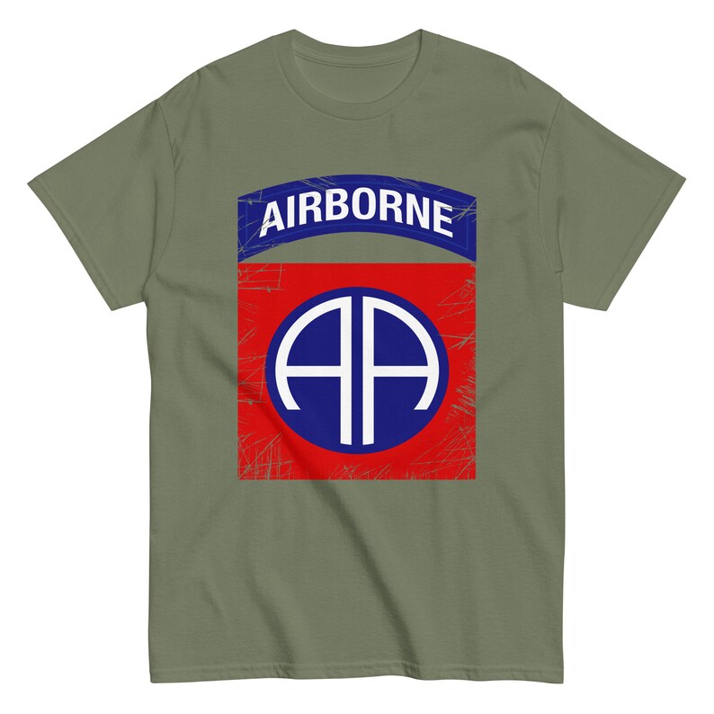 thumbnail image 2 of 82nd Airborne Division Badge Army Infantry Tank Top, Gildan 100% Cotton, Men's Graphic Tee 2 of 6