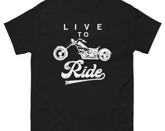 Vintage-Motorrad-Grafik-T-Shirt für Biker