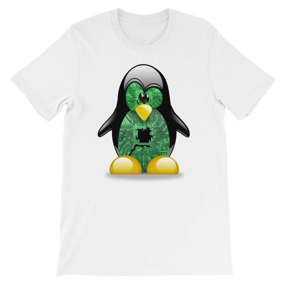 Linux T Shirt Original Linux Gift Geek Short Sleeve T Shirt Etsy