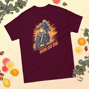 Original Ride or Die Motorcycle Rider shirt biker Gift classic tee