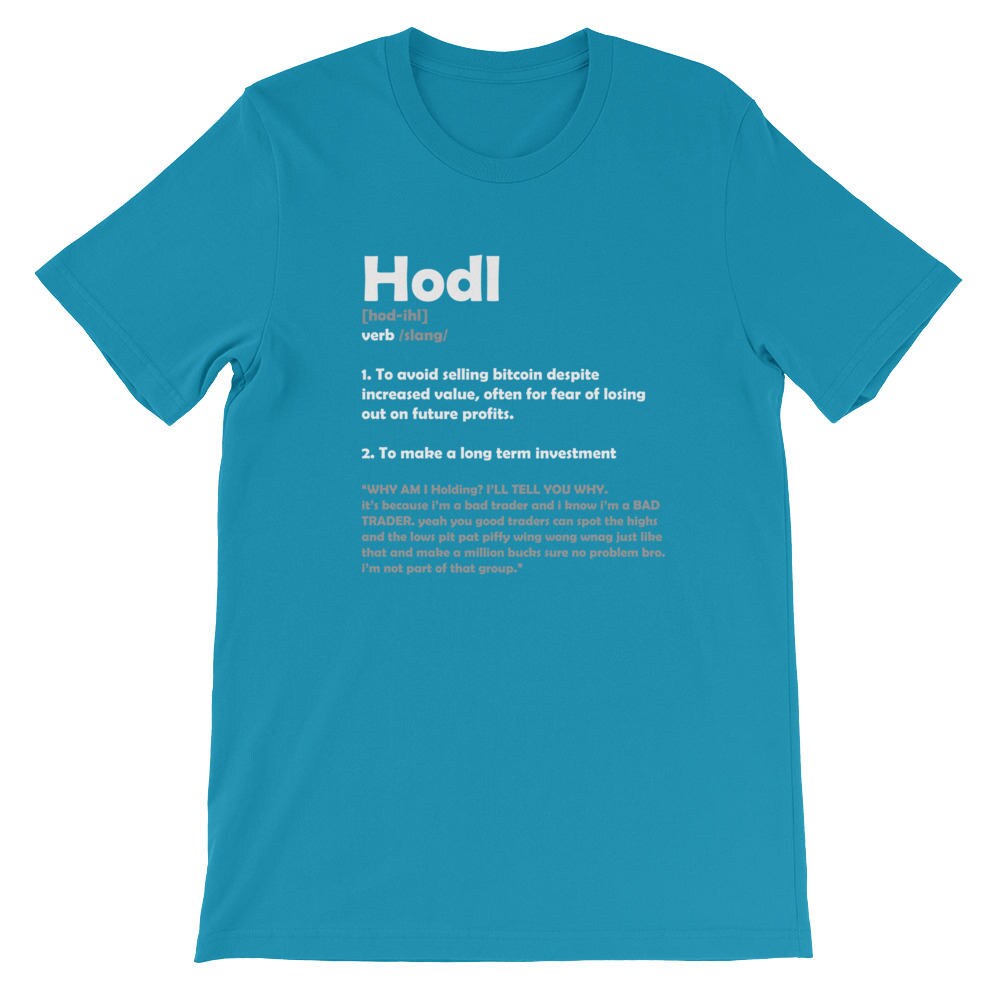 Bitcoin HODL Original Only for True Bitcoiners Short-sleeve T-shirt - Etsy