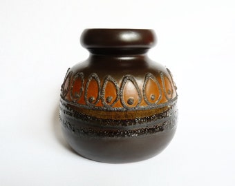 VEB Haldensleben Keramik Vase deutsche Keramik Fat Lava