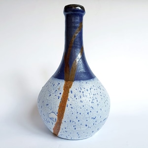 Studio Art Pottery Vase by Gerhard Dolz Mid Century Ceramic Bottle Rare Germany 60&#39;s 70&#39;s