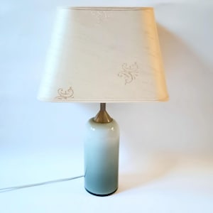 Nattduksbordslampa i glas, SKALA av Michael Bang för Royal Copenhagen, Danmark, Vintage 80-tal