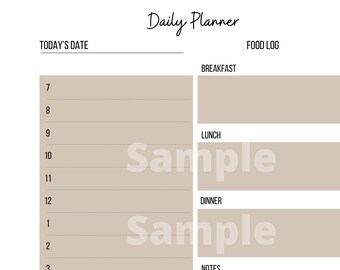 Daily Planner track chronic illness, Fibromyalgia, Chronic pain