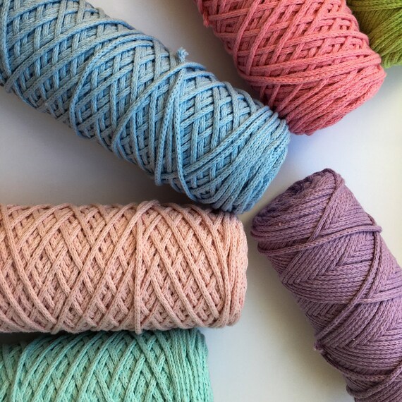 chunky yarn macrame supplies macrame yarn 3 mm Macrame cord crochet cord  rope crochet supplies macrame rope