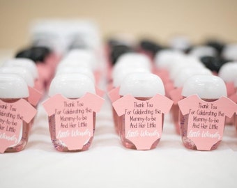 Étiquettes de désinfectant pour les mains Baby Girl Shower - Little Wonder