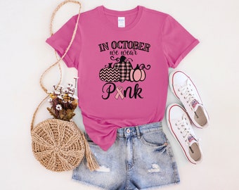 En octobre, nous portons un t-shirt rose