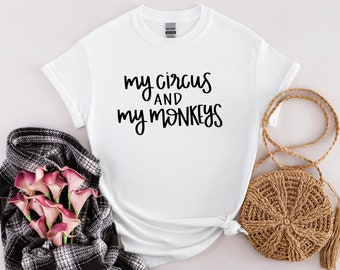 T-shirt mon cirque et mes singes