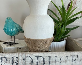 One Of A Kind Flower Vases - Textured Floral Vases - Farmhouse Decor