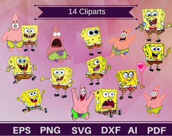 Download Spongebob svg | Etsy