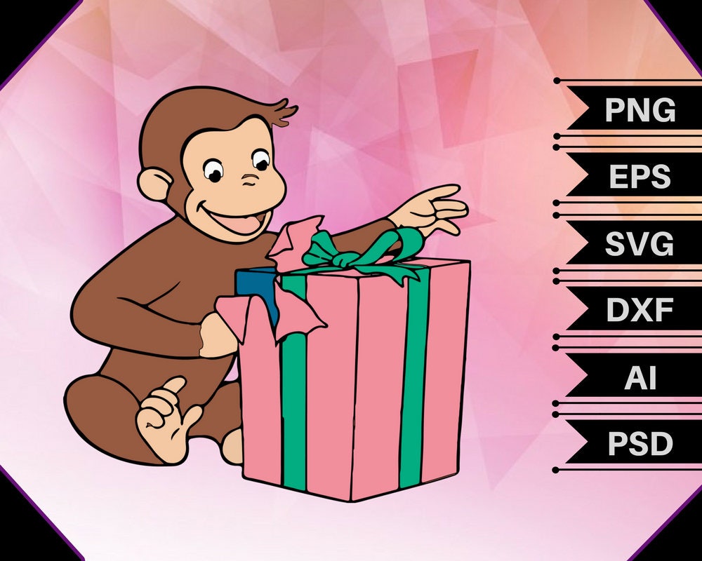 Curious George Birthdaycurious George Svggeorge Etsy