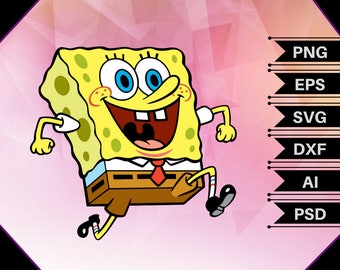 Happy Spongebob svg, Spongebob svg,spongebob clipart,spongebob cut files,spongebob decoration,spongebob printable,spongebob shirt,spongebob