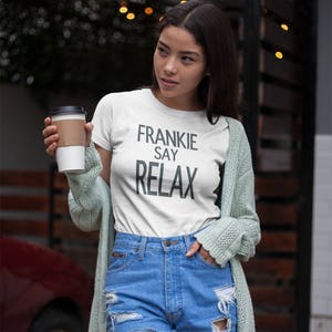 F.R.I.E.N.D.S. Frankie Say Relax. Womens Rachel&#39;s Favorite T-shirt. Sizing runs small please read description.