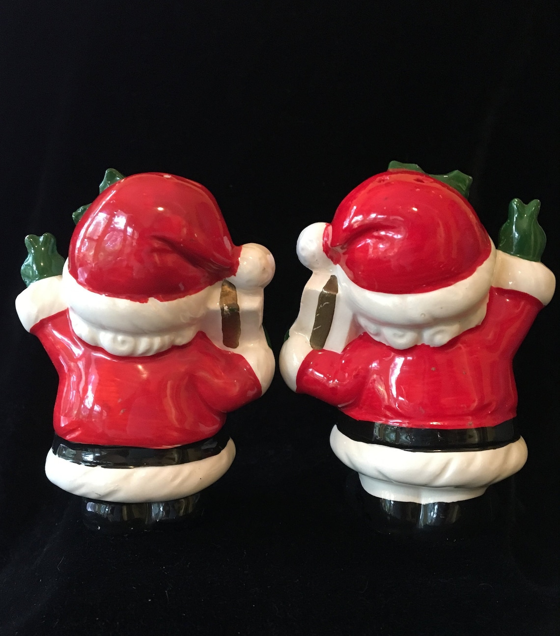 Vintage Winking Santa Salt and Pepper Shakers Japan Etsy