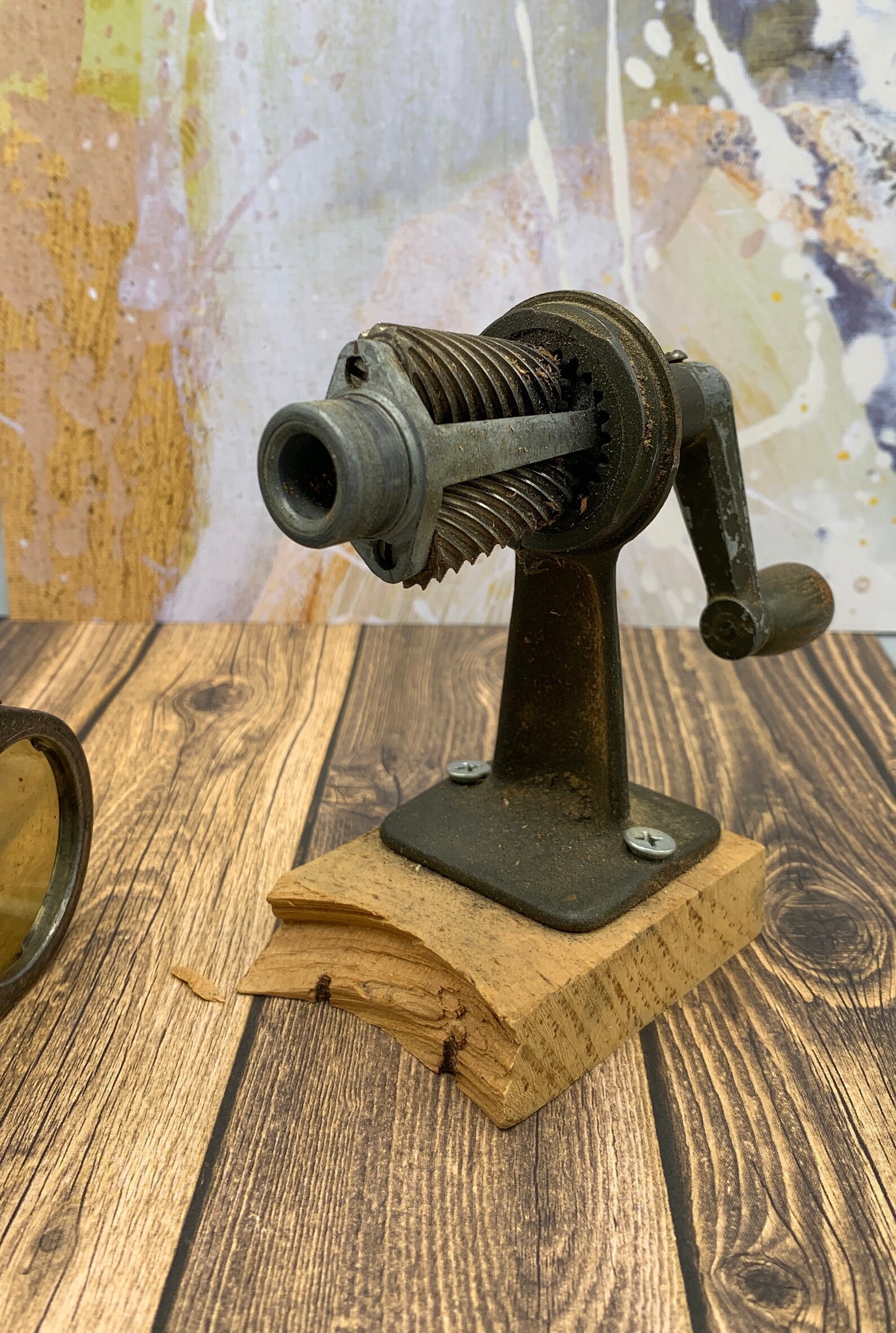 Antique Giant Manual Pencil Sharpener 1920s Etsy