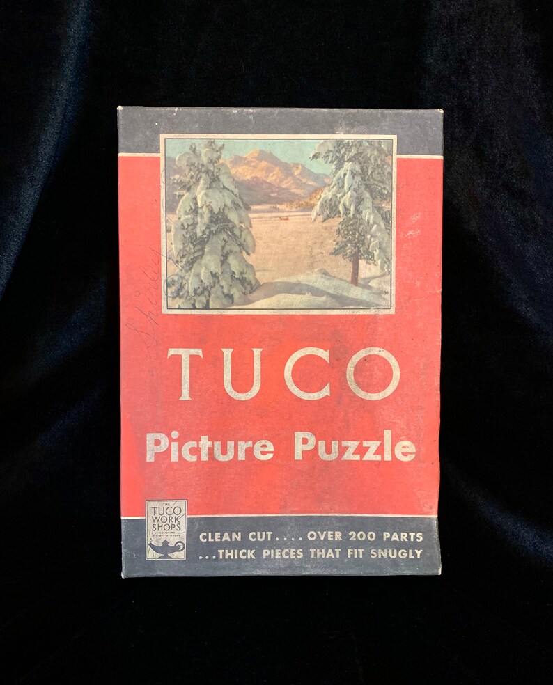Vintage TUCO Picture Puzzle Non Interlocking Jigsaw Pieces Etsy