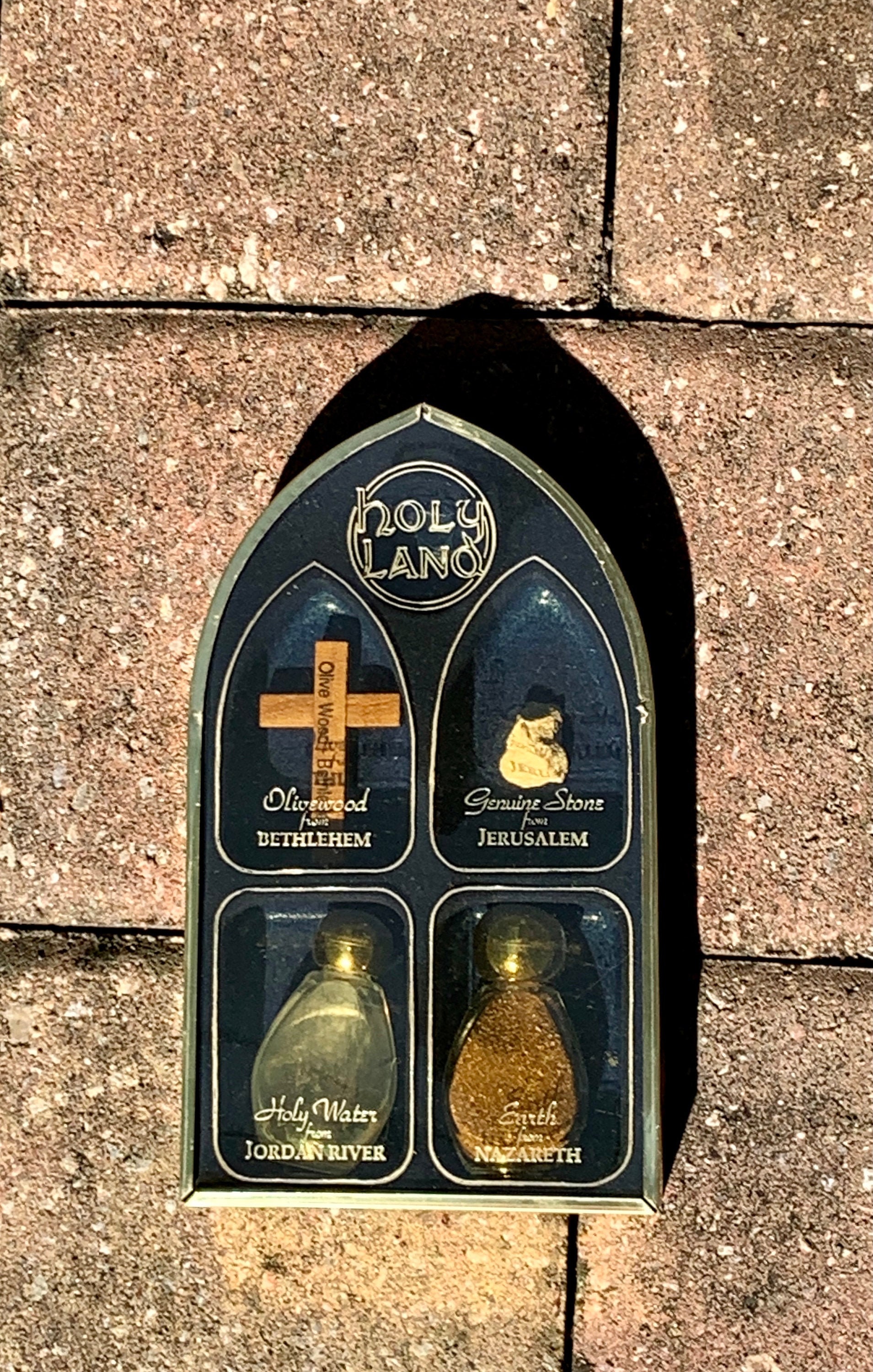 Holy Land Souvenir 4 Sealed Bottle Display Bethlehem Etsy