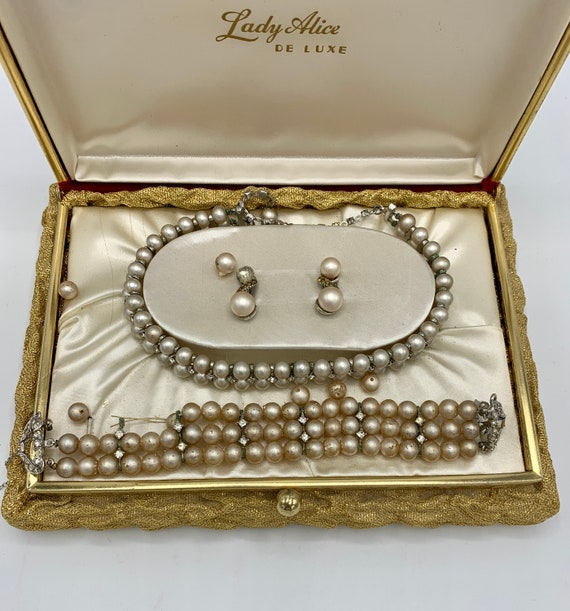 Vintage Lady Alice De Luxe Costume Jewelry Set Choker - Etsy