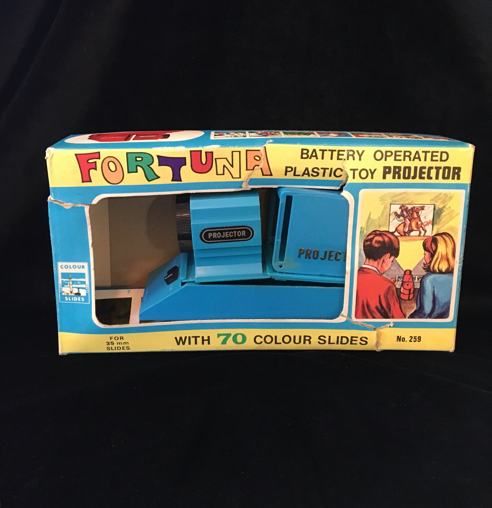 Vintage Fortuna Plastic Toy Projector with 10 Color Slides Etsy