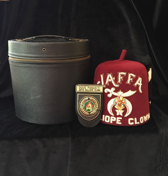 Fez With Badge and Hat Box Jaffa 