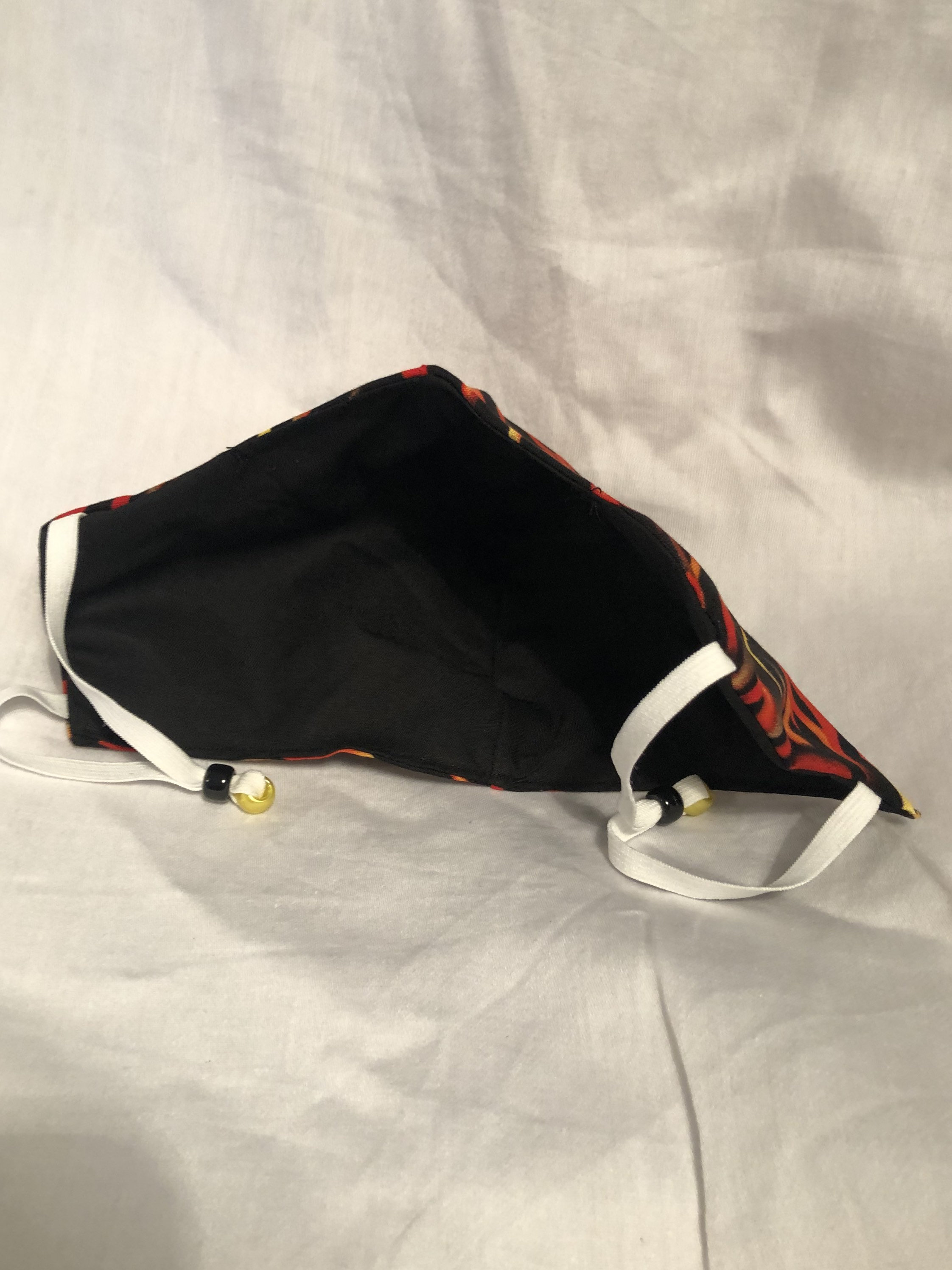 Fitted face mask with adjustable straps Etsy