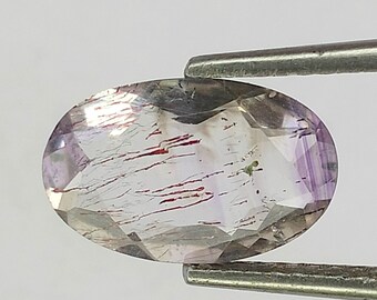 1 Carat, Rare Amethyst Rutile SUPER SEVEN Gemstone With Amazing 7 Crystals, Healing Stone Seven Chakra Melody Stone 11x7x4 MM Jewelry Making