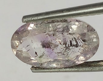 2 Carat, Rare Amethyst Rutile SUPER SEVEN Gemstone With Amazing 7 Crystals, Healing Stone Seven Chakra Melody Stone 12x7x5 MM Jewelry Making