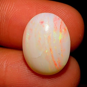 3 Ct, Natural Australian Opal Cabochon, Natural Opal, Welo Opal, Flashy Opal, Australian Opal, Loose Gemstone, Gemstone Cabochon 13x10x5 MM.