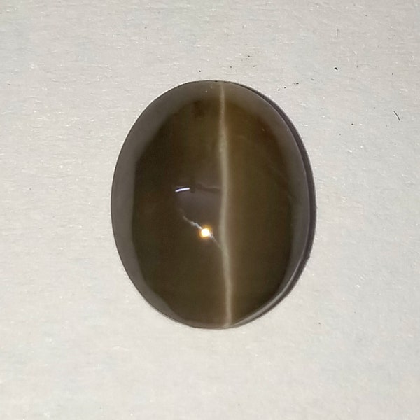 2 Carat, Natural Black Cats Eye, Sillimanite Gemstone, Natural Gemstone, Cabochon, Cats Eye Stone, Gemstone, Jewelry making, Oval 10x7x5 MM
