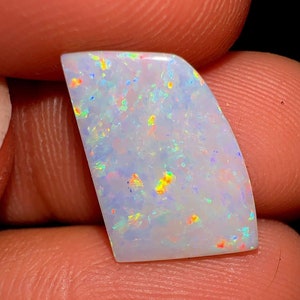 2 Ct, Natural Australian Opal Cabochon, Natural Opal, Welo Opal, Flashy Opal, Australian Opal, Loose Gemstone, Gemstone Cabochon 18x10x3 MM.