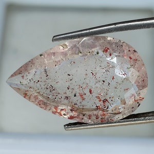 7 Karat, seltener SUPER SEVEN Edelstein mit erstaunlichen 7 Kristallen, Heilstein, Sieben-Chakra-Melodiestein, 20x12x6 mm, für einzigartige Schmuckherstellung.