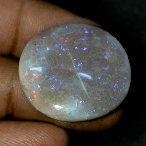 25 Ct, UNIQUE Natural Australian Opal Cabochon, Natural Opal, Flashy Opal, Australian Opal, Loose Gemstone, Gemstone Cabochon 22x22x8 MM.