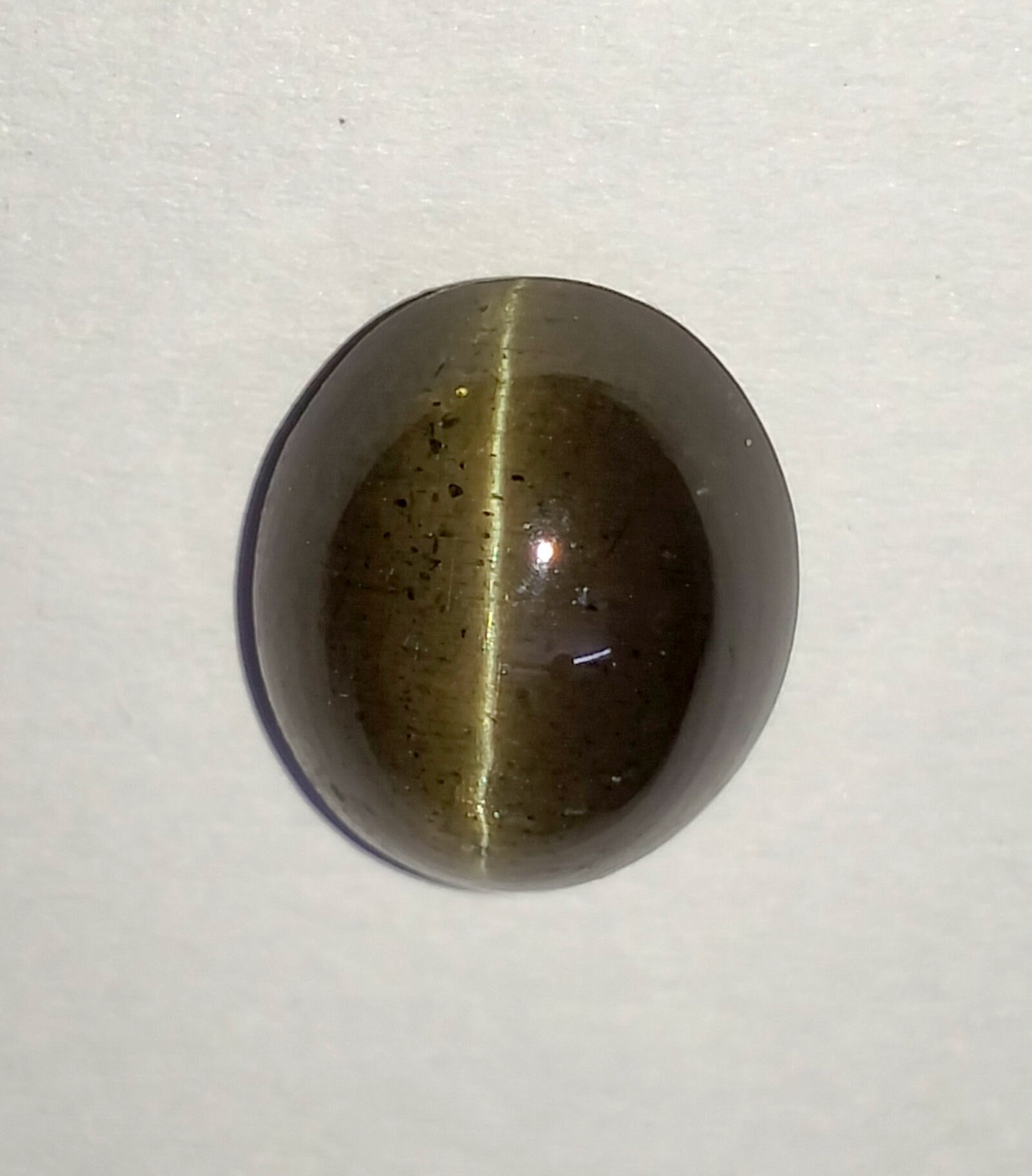 Pierre Sillimanite Naturelle Vert/Jaune 5.19 Ct - Coupe Ovale, Clarté IF - Neuf Sans Emballage