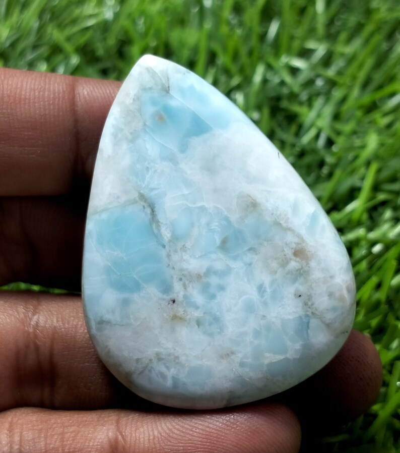 90 CT, Larimar Gemstone, Best Quality Larimar, Loose Gemstone Cabochon