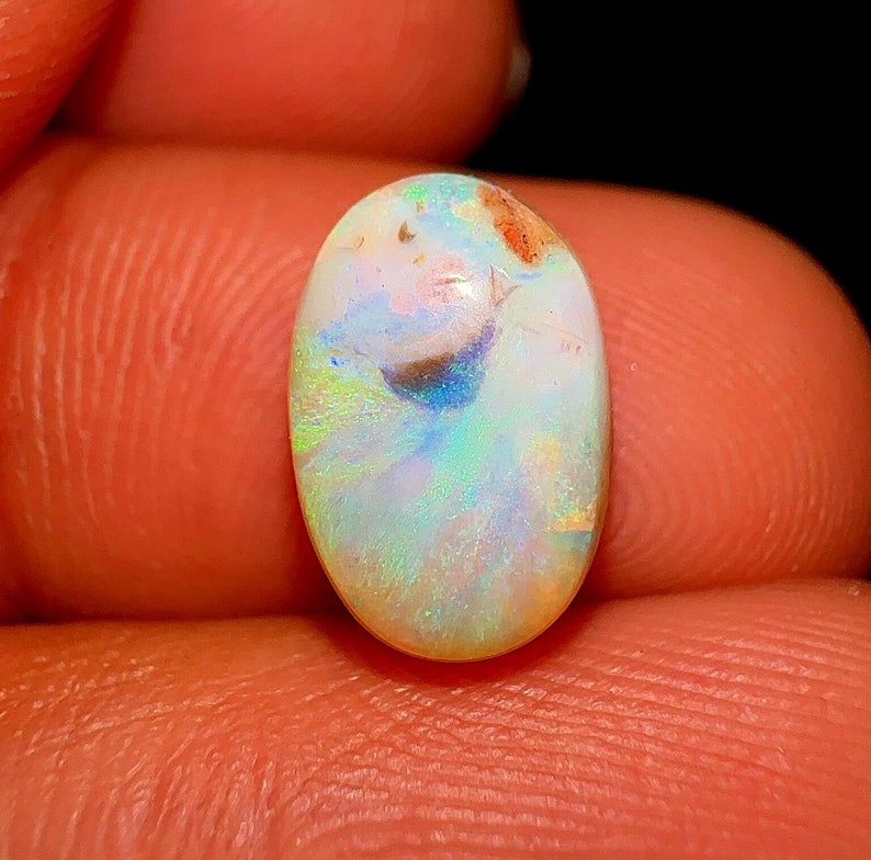 3 Ct, Natural Australian Opal Cabochon, Natural Opal, Welo Opal, Flashy Opal, Australian Opal