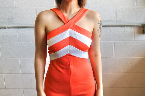 Vintage Peach 70's Jumpsuit - image 5