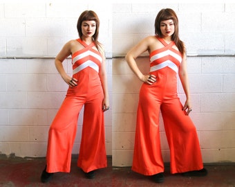 Vintage Peach 70's Jumpsuit