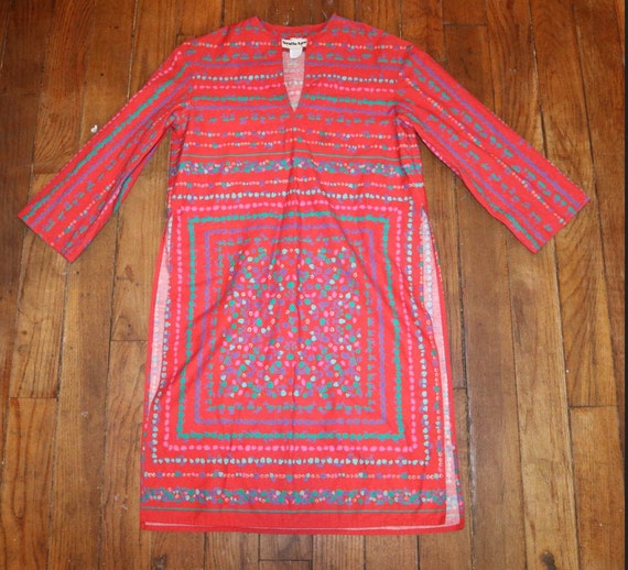 Vintage 60's Sirotto Spirit Fruit Dress - Gem