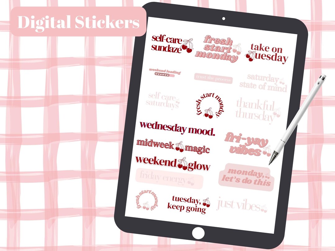 Instagram Story Stickers | Cherry Aesthetic PNG Pack | Daily Pngs ...