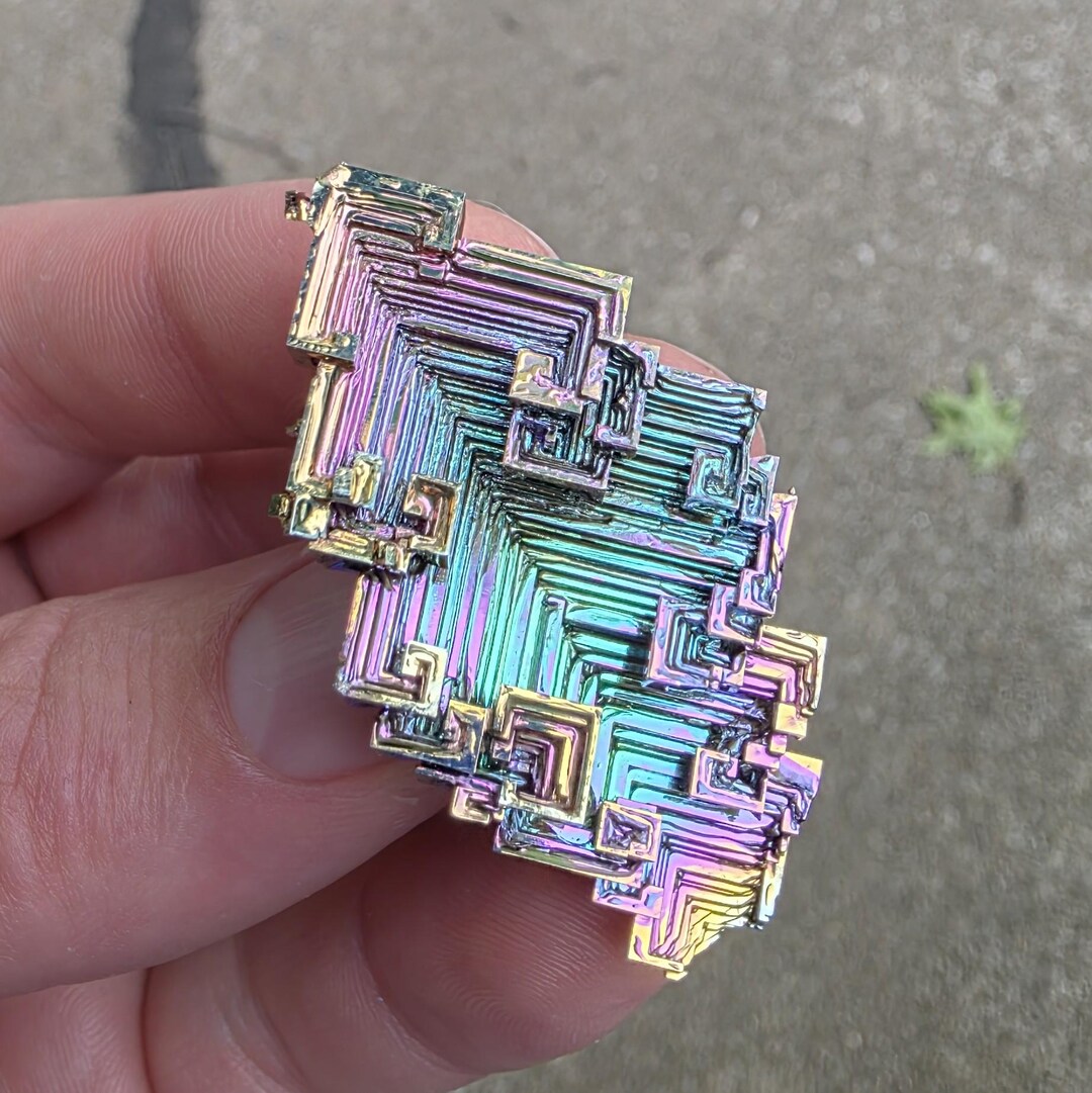 Bismuth Crystal Grown in USA, Top Quality With Bright Rainbow Colors - Etsy
