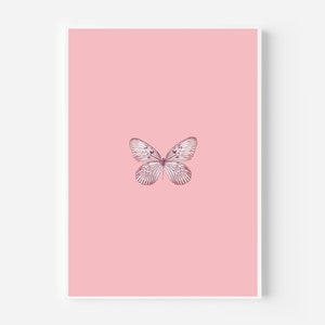 Butterfly Wall Art Set of 4, Butterfly Print, Butterfly Art Print, Butterfly Print Wall Art, Butterfly Art, Nursey Butterfly Set